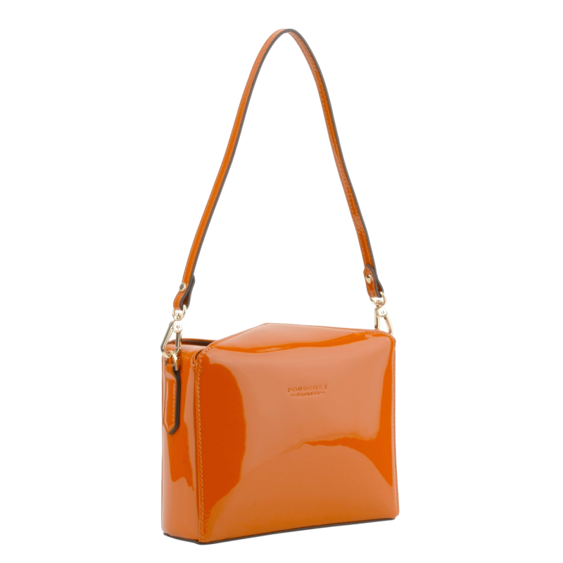 Сумка Pourchet Cassetta vernis 86001 ORANGE