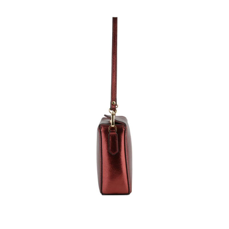 Сумка Pourchet Cassetta Metallic 77301 rouge