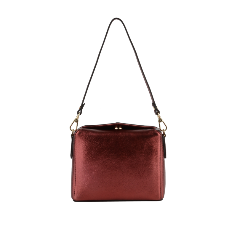 Сумка Pourchet Cassetta Metallic 77301 rouge