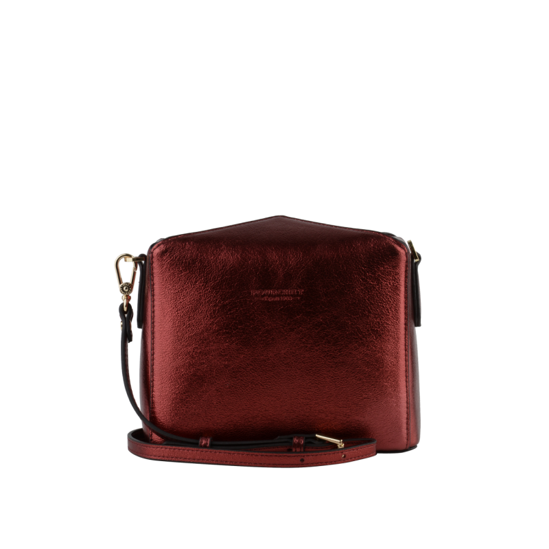 Сумка Pourchet Cassetta Metallic 77301 rouge