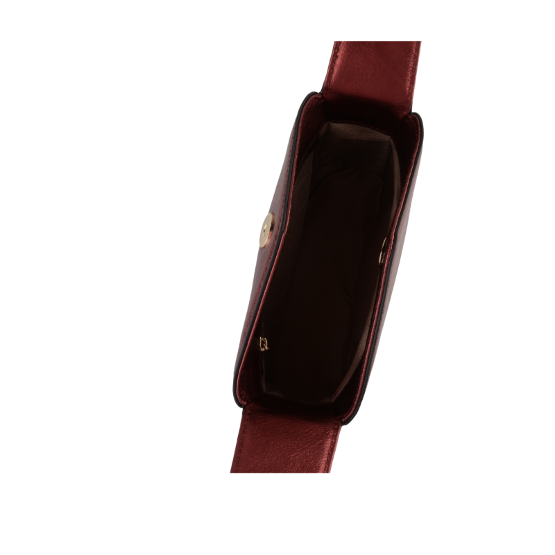 Сумка Pourchet Cassetta Metallic 77301 rouge