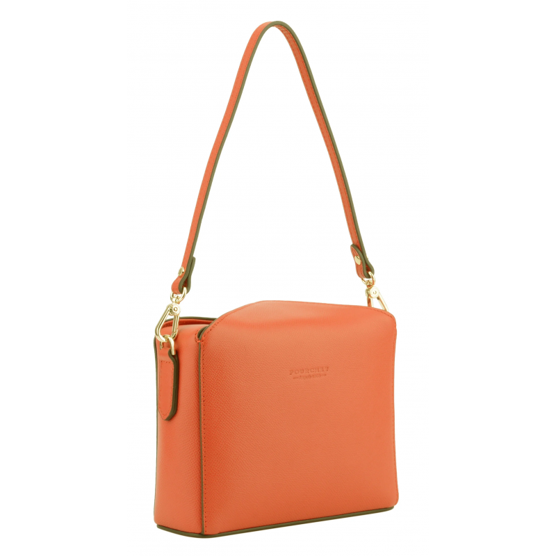 Сумка Pourchet Cassetta Cuir 77101 Orange