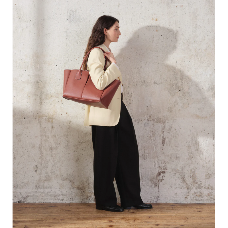 Сумка Le Tanneur Elena Large Mahogany Brown