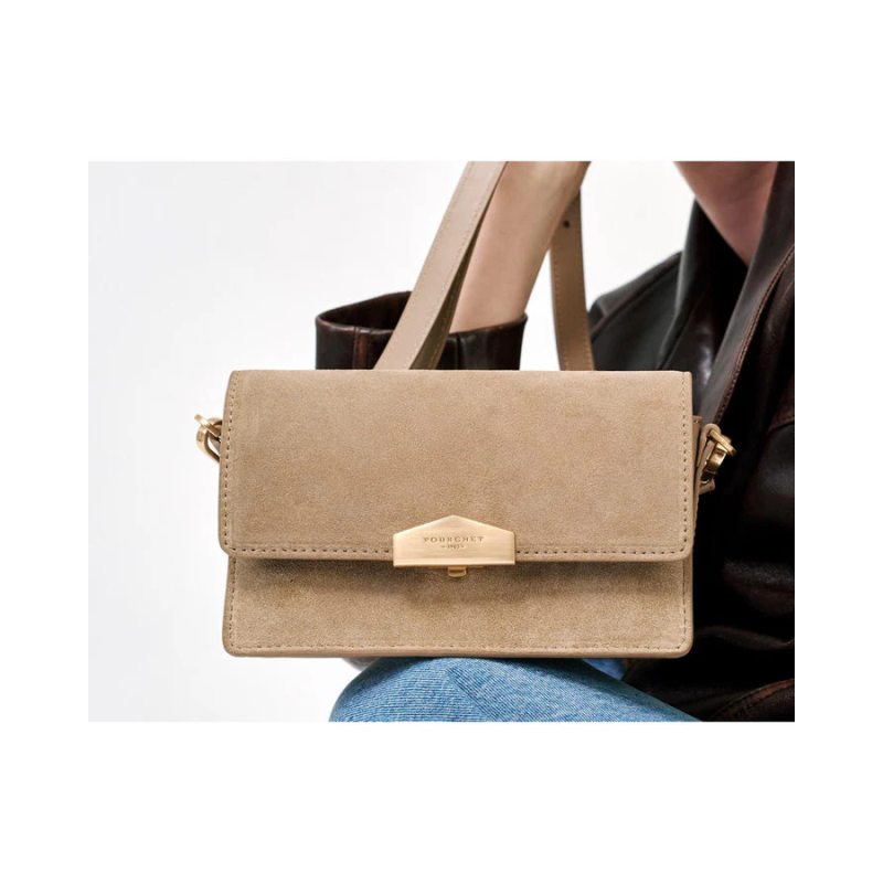 Сумка Pourchet Anjou Daim 25145 Mastic