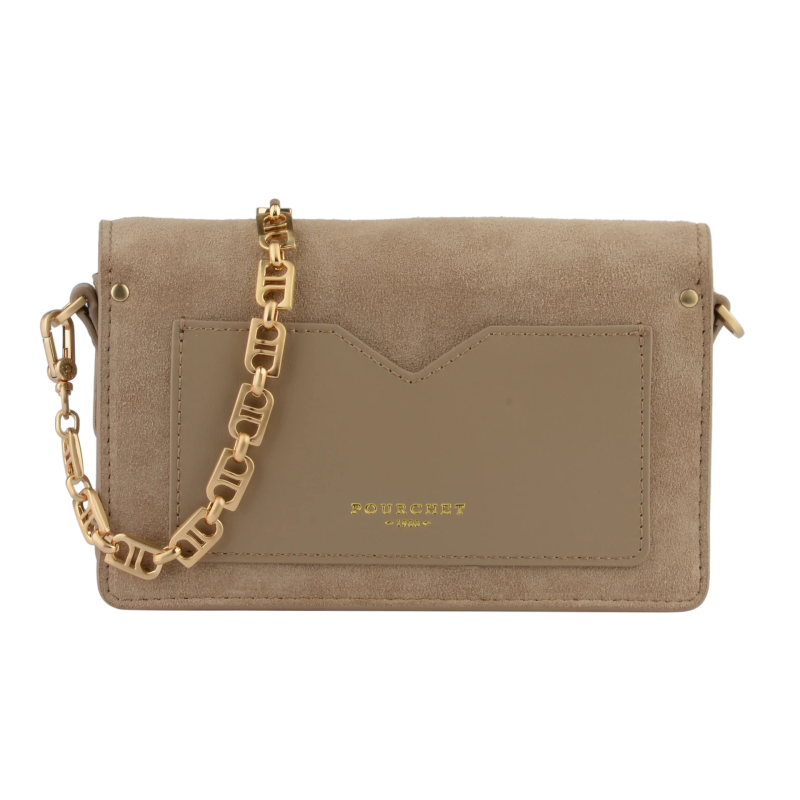 Сумка Pourchet Anjou Daim 25145 Mastic