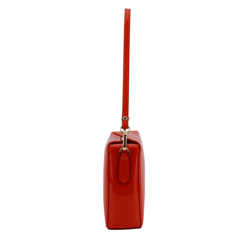 Сумка Pourchet Cassetta vernis 86001 Rouge