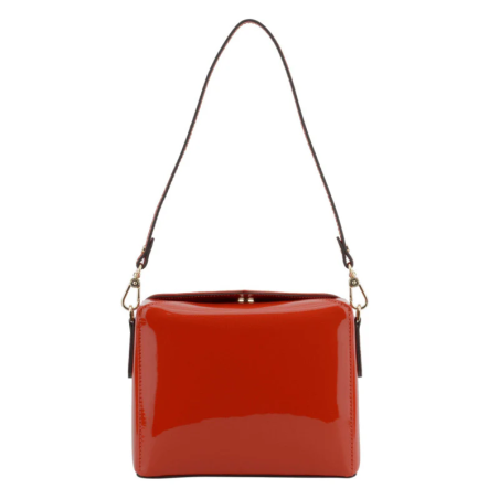 Сумка Pourchet Cassetta vernis 86001 Rouge