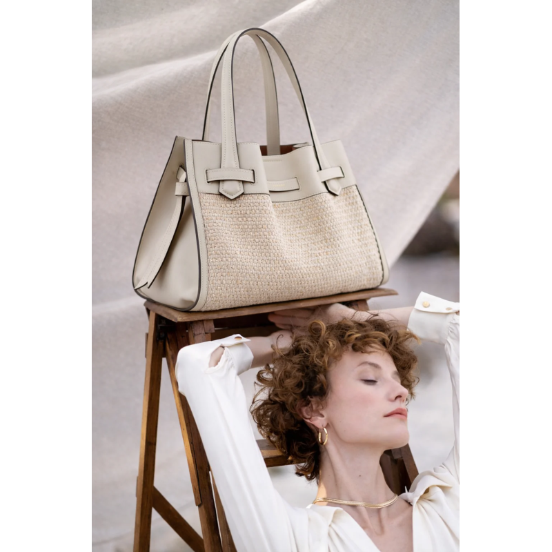 Сумка Pourchet Blossom Tresse 26052 Beige
