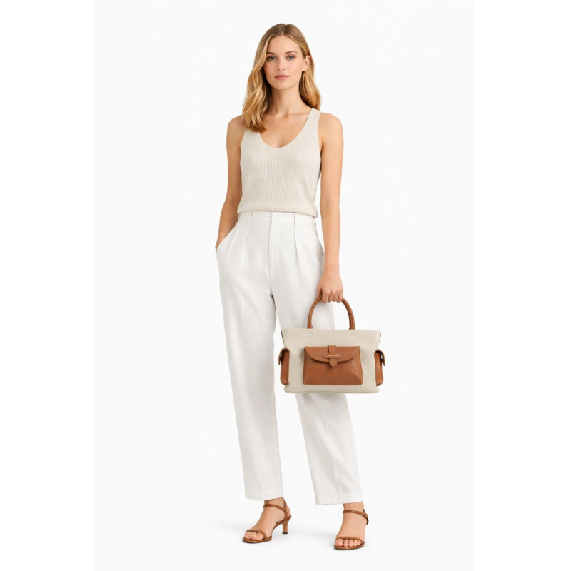Сумка Pourchet Reporter Coton 26091 Gold