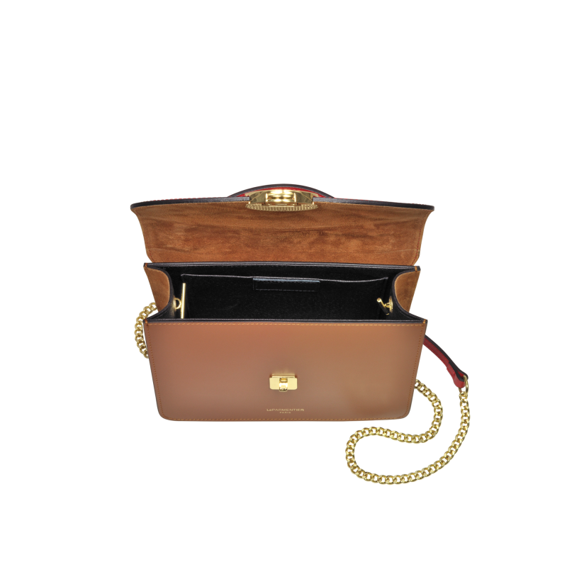Сумка LE PARMENTIER New Ondina Color Block Red / Caramel